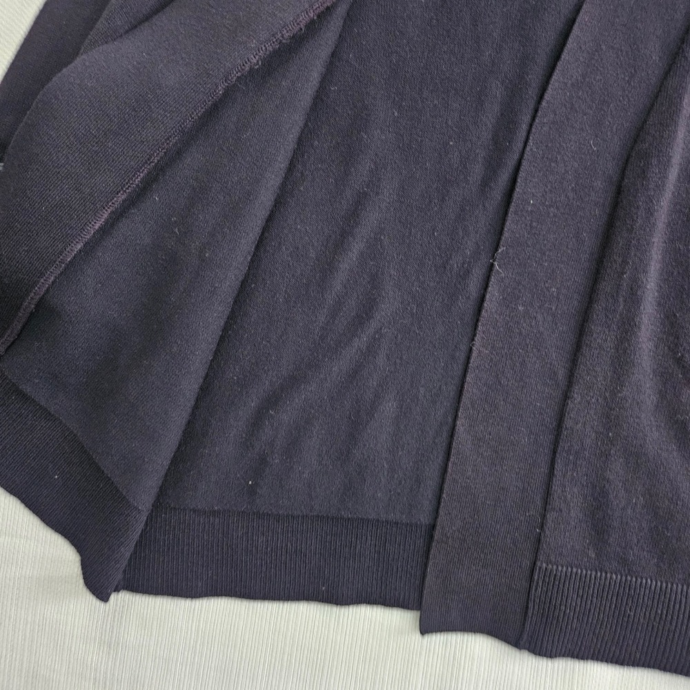 Cropped Open Front Cardigan Bolero Shrug Sweater Womens S Blue 3/4 Sleeve - Picture 4 of 6